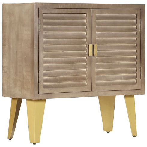 Rustika Rowe -  Sideboard 80x35x80 cm Solid Mango Wood and Cast Iron